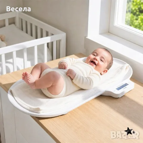 Електронна бебешка везна - За следене на теглото на вашето бебе, снимка 9 - Електронни везни - 56072292