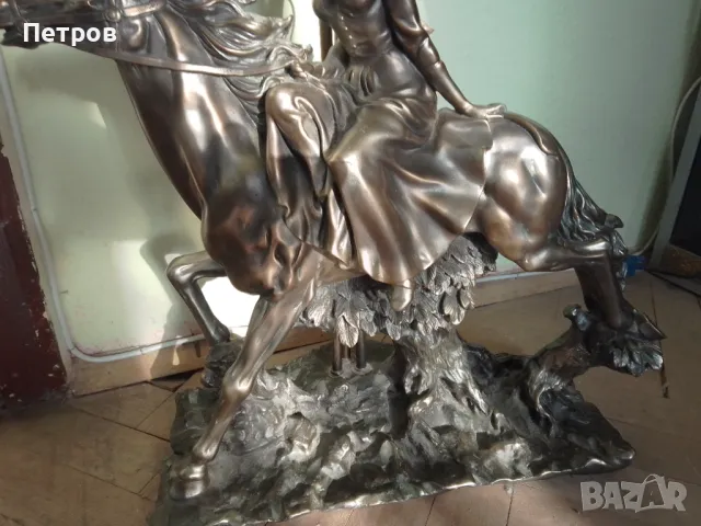 скулптура нощна лампа статуетка 72/48 см, снимка 3 - Настолни лампи - 48387238