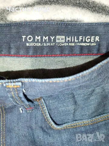 Дънки Tommy Hilfiger оригинални тъмен деним slim fit #30-31, снимка 4 - Дънки - 48016193