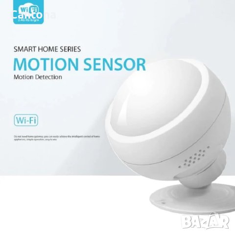 WiFi Pir сензор за движение, Smart Life,Tuya, Alexa, Google, за вътрешна или външна употреба, снимка 1 - Друга електроника - 41478100