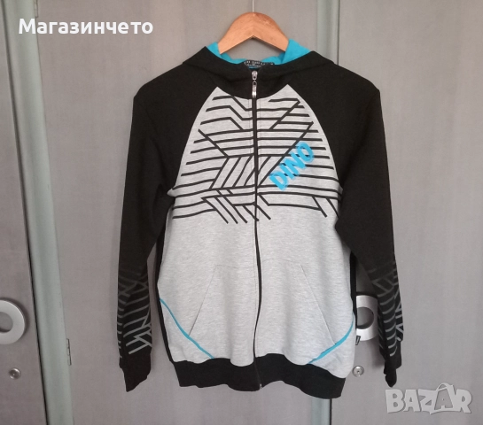 Спортно горнище (суитшърт) с цип и качулка DINO, размер 164