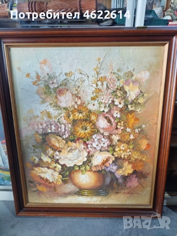 ПРЕКРАСНА АВТОРСКА КАРТИНА МАСЛЕНИ БОИ ВЪРХУ ПЛАТНО. , снимка 4 - Картини - 52641835