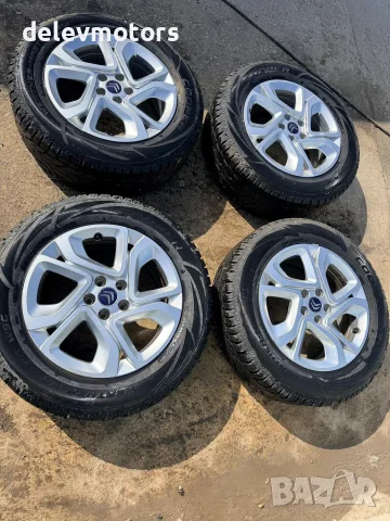 5x108, 7J ET42 17 цола алуминиеви джанти, 9818082477 65.1 централен отвор със зимни гуми от Citroen, снимка 2 - Части - 56240284
