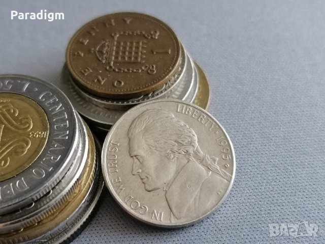 Монета - САЩ - 5 цента | 1995г., снимка 2 - Нумизматика и бонистика - 35771528