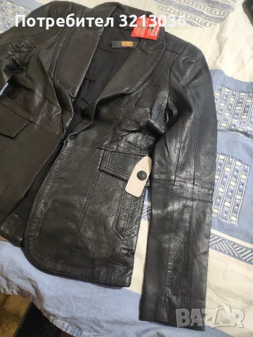 Кожено яке ASOS, снимка 3 - Якета - 55953365