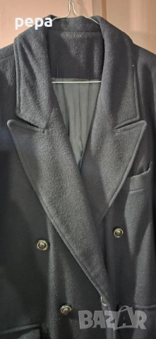 Дълго черно палто, снимка 3 - Палта, манта - 52381110