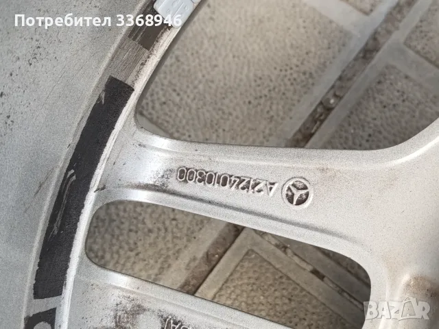 Оригинални джанти Мерцедес АМГ 18" 5х112 спорт пакет Mercedes AMG 18 5x112 с гуми, снимка 10 - Гуми и джанти - 56235199