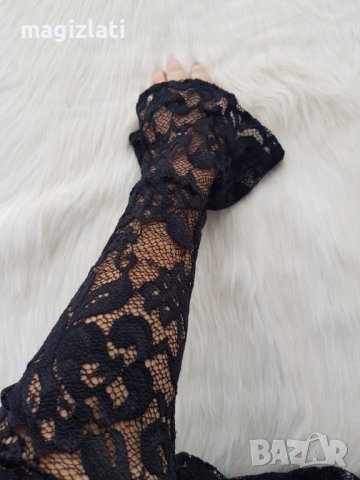 Дамска дантелена рокля размер С, снимка 11 - Рокли - 38612723