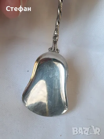 Сребърна лъжичка, снимка 3 - Антикварни и старинни предмети - 50105106