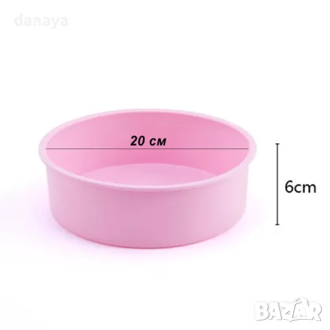 5809 Силиконова тавичка за печене форма за блатове, 20x6cm, снимка 4 - Форми - 49477391