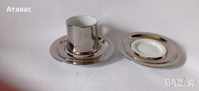 Швейцарска порцеланова чаша за кафе , снимка 4 - Чаши - 44584122