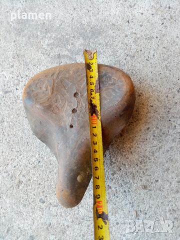 Стара кожена седалка за детско колело, снимка 2 - Антикварни и старинни предмети - 36205395