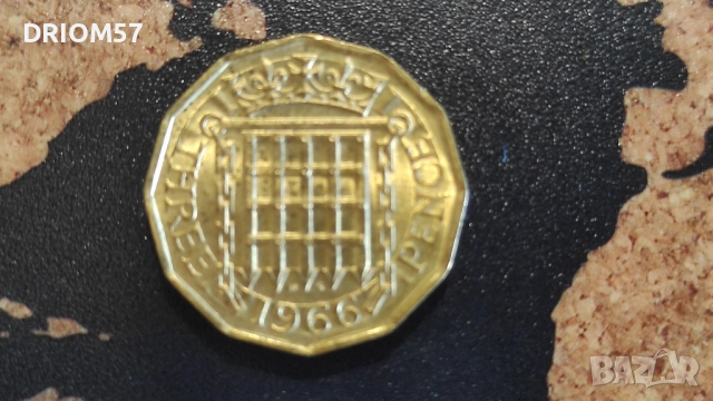 Монети Великобритания-5 бр.› Кралица Елизабет II (1963-1967), снимка 7 - Нумизматика и бонистика - 51474770
