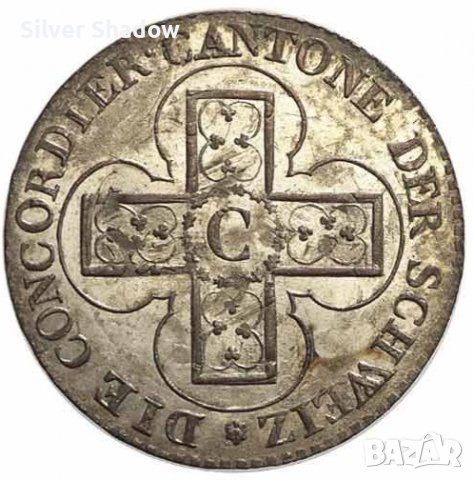 Монета Швейцария 1 Батцен 1826 г. Кантон Берн / 1, снимка 2 - Нумизматика и бонистика - 37915949