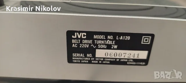 Грамофон JVC L-A 120 , снимка 9 - Грамофони - 56163794
