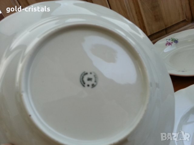 Стар български порцелан чинии, снимка 5 - Антикварни и старинни предмети - 35849172