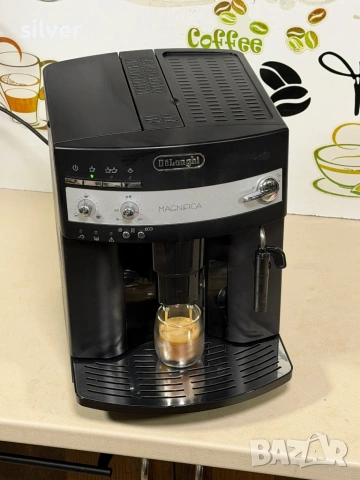 Кафемашина кафе автомат delonghi magnifica с гаранция, снимка 4 - Кафемашини - 53613629