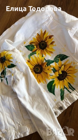 Ръчно рисувани дрехи , обувки и торби – персонализиран дизайн по поръчка, снимка 8 - Картини - 51512526