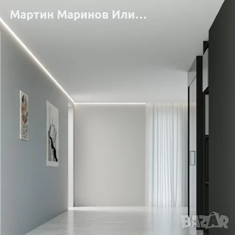 Алуминиев профил за LED лента Corner Shadow Trimless | 3 метра | Скрит монтаж, снимка 2 - Лед осветление - 55938311