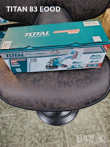 Акумулаторен безчетков ъглошлайф TOTAL INDUSTRIAL, 20 V, Ø 125 мм, без батерия