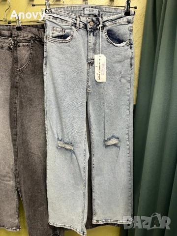 Дънки прав крачол • 39 лв • Размери 25–31, снимка 4 - Дънки - 52595831