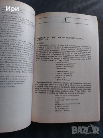 Речник на съвременните литературни термини, снимка 4 - Специализирана литература - 36169780