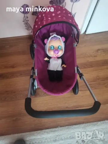 Продавам детска количка за кукли+ кукла плачещо бебе, снимка 1
