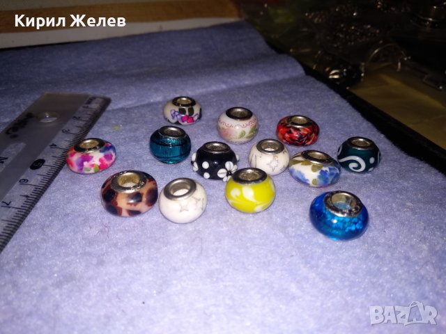 ЛОТ 13 ПРЕКРАСНИ ЗВЕНА за СРЕБЪРНА АРТ ГРИВНА от СРЕБРО 925 и ЦВЕТНО ВЕНЕЦИАНСКО СТЪКЛО МУРАНО 34457, снимка 4 - Гривни - 39547573