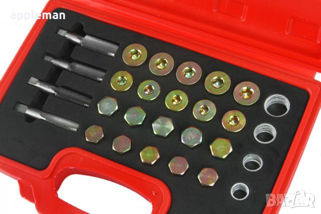 Комплект за ремонт на пробки на картер 64 части MARPOL, снимка 4 - Куфари с инструменти - 40034829