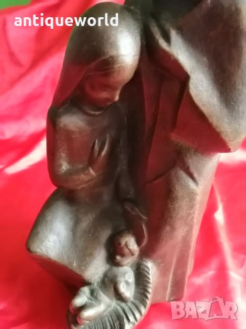 Авторска Керамика ,Статуя ,Светото Семейство ,Подписана!, снимка 3 - Антикварни и старинни предмети - 35733903