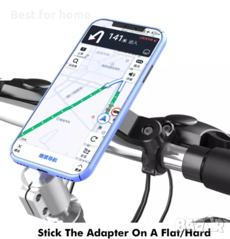 Quad Lock Стойка за телефон за Мотор и Велосипед – Удароустойчива, с Двойно заключване и 360° въртен, снимка 7 - Аксесоари за велосипеди - 53166378