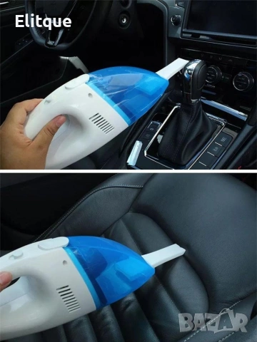 🚗🧹 Преносима мини автомобилна прахосмукачка – сухо и мокро почистване 🧹🚗, снимка 3 - Прахосмукачки - 53251177