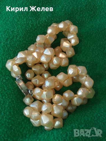 РЕТРО ПЕРЛЕН ТИП АРТ ДЕКО КОЛИЕ СТАРА РЪЧНА МАЙСТОРСКА ЮВЕЛИРНА ИЗРАБОТКА 22836, снимка 8 - Антикварни и старинни предмети - 33395644