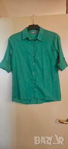 Ленена ризка, S размер, снимка 5 - Ризи - 49973042