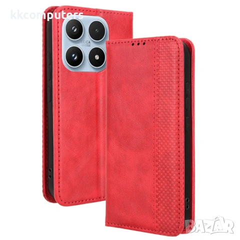 Ретро Кожен Калъф Портфейл за Xiaomi 17 - Магнитен, Стойка, Слотове, 4 цвята, снимка 4 - Калъфи, кейсове - 53800660