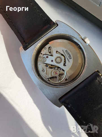 Рядък антикварен часовник Roamer , снимка 8 - Мъжки - 36252565