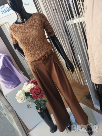 Дантелена блузка мока, снимка 3 - Блузи с дълъг ръкав и пуловери - 52393853