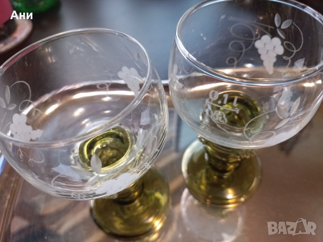 Кристални чаши, снимка 4 - Чаши - 51695042