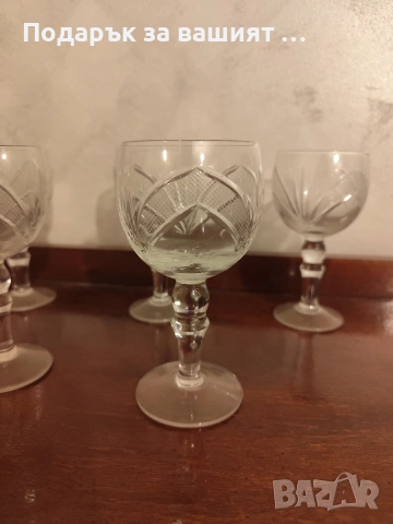 Кристални чаши луксозна серия с богата ръчна гравюра, снимка 5 - Чаши - 53487838