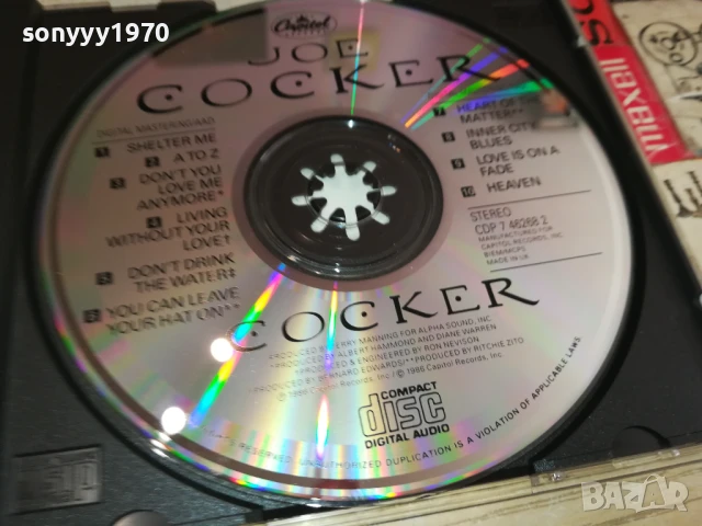 JOE COCKER CD 0908251756, снимка 6 - CD дискове - 51310183