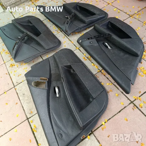 Черни кожени кори врати BMW E60 E61 Кори врати БМВ Е60 Е61