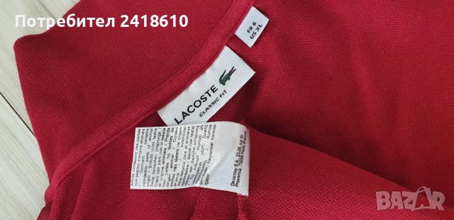 Lacoste Classic Fit Pique Cotton Mens Size 6 -XL  ОРИГИНАЛ! Мъжка Тениска!, снимка 4 - Тениски - 40938449