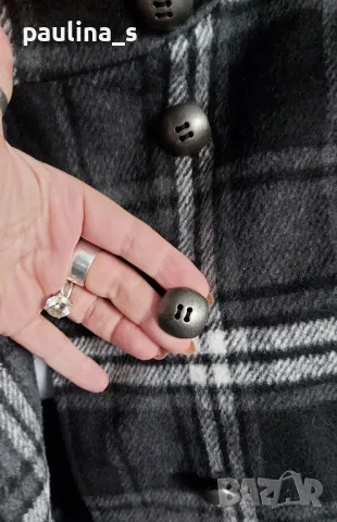 Два броя / Марково палто в каре "Hydraulic the blue jean standard" и "Yessica  , снимка 10 - Палта, манта - 48941993