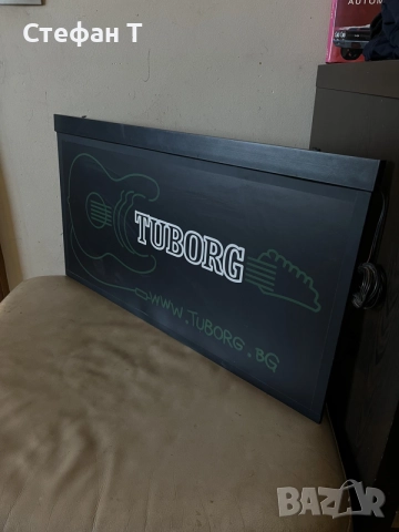 Светеща рекламна табела Tuborg – LED/неон, 67×36 см, снимка 2 - Рекламни табели - 56006906