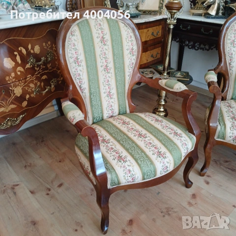 Две кресла, снимка 3 - Антикварни и старинни предмети - 53574096
