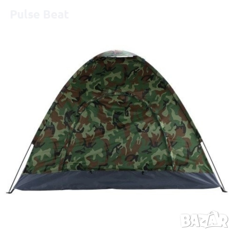Камуфлажна, четириместна, водонепромокаема палатка 208 X 208см, снимка 5 - Палатки - 52406143