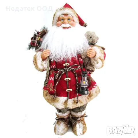 Коледна, Фигура, Дядо Коледа, Червен, 45 см
