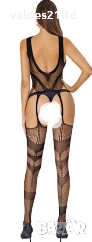 Цяло боди с жартиери и чорапи, снимка 3 - Бельо - 44647278