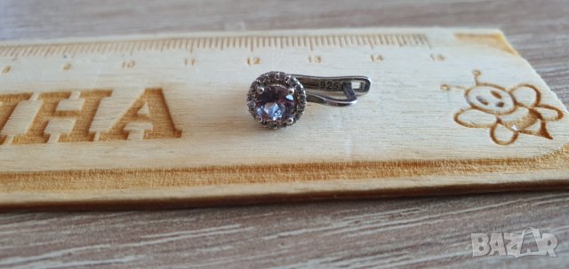 Сребърна обеца , снимка 11 - Обеци - 42000162