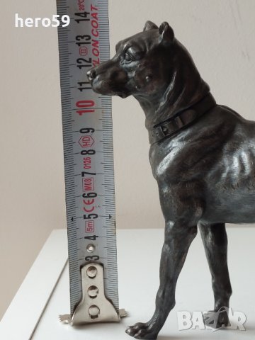 WMF-Посребрена фигура на куче 1910-1925 год., снимка 13 - Антикварни и старинни предмети - 41611128